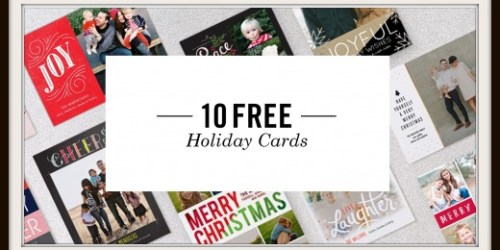 Tiny Prints: 10 FREE Holiday Cards – Just Pay $3.95 Shipping (Awesome Deal for High Quality Cards)