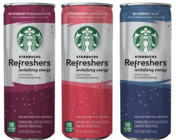 $1/2 Starbucks Refreshers beverages Coupon