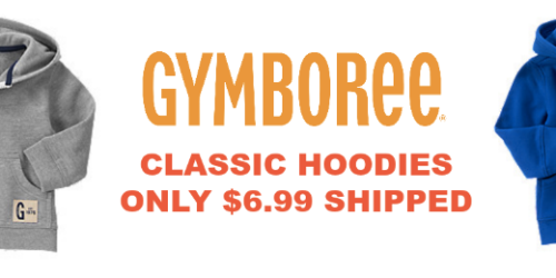 Gymboree.com: FREE Shipping (Ends Tonight!) = Classic Hoodies ONLY $6.99 Shipped (Reg. $26.95)