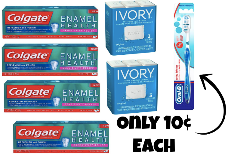 Target Score 3 Colgate Toothpastes, 2 Ivory Bar Soap 3Packs & 1 Oral