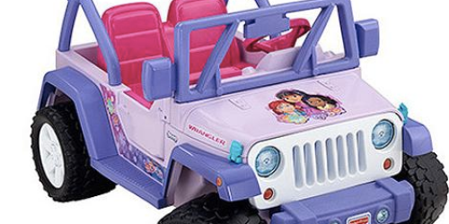 Fisher-Price Power Wheels Dora Jeep Wrangler Ride-On Only $129.64 Shipped (Reg. $300+)