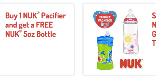 New NUK/Gerber Coupons: Buy 1 NUK Pacifier, Get a FREE NUK 5-oz Bottle & More