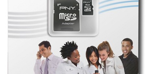 BestBuy: PNY 4GB microSDHC Memory Card Only 99¢ (Regularly $9.99) – Limited Availability