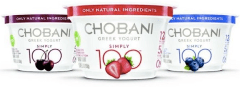  Chobani Simply 100 Greek Yogurt