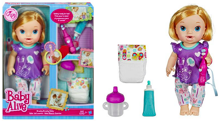 Baby alive brushy top brushy baby doll walmart
