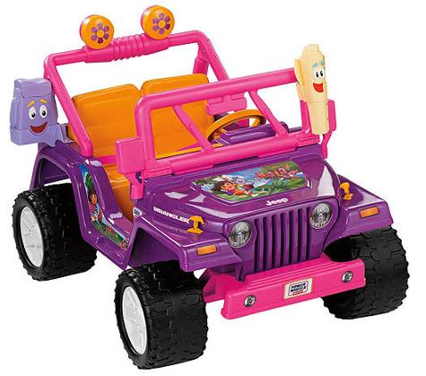 Walmart Fisher-Price Power Wheels Dora Jeep Wrangler Ride-On