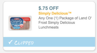 Land O' Frost Simply Delicious Lunchmeat coupon