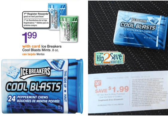 Free Ice Breakers Cool Blasts Mints at Walgreens