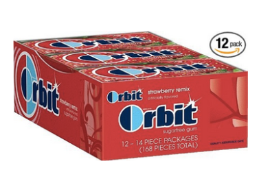 Orbit Strawberry Remix Sugar-free Gum