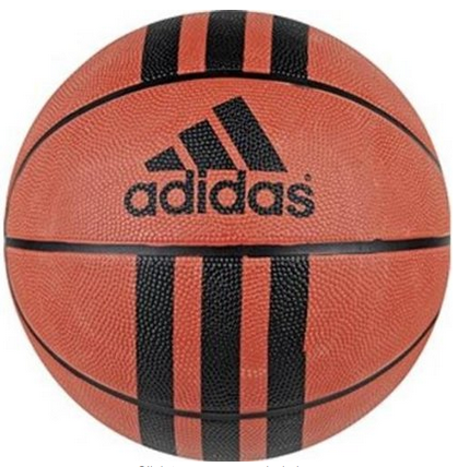 adidas Performance 3-Stripes Rubber Basketball