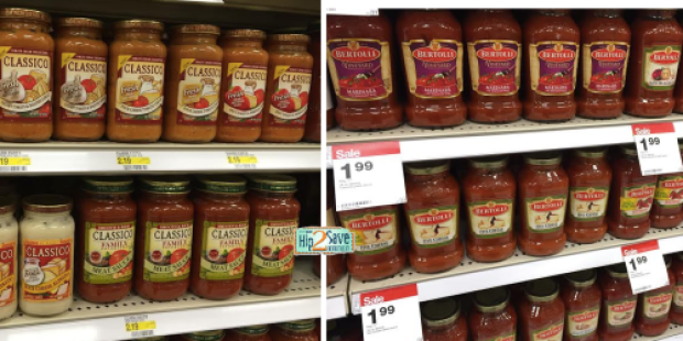 Target: Classico Pasta Sauce Jars ONLY 82¢ Each + Bertolli Pasta Sauce Only 99¢