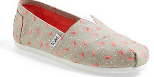 TOMS Classic Flamingo Slip-On Shoes $21.58 Shipped