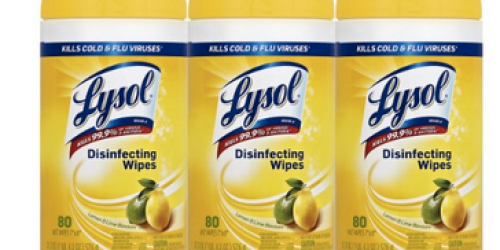 Amazon: Lysol Disinfecting Wipes 3-Pack Only $7.47 Shipped (Just $2.49 Each!)