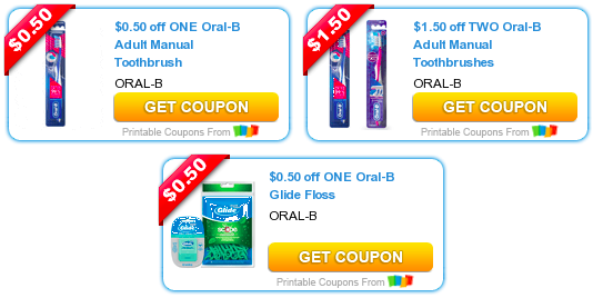 Three *NEW* Oral-B Coupons = Score FREE Toothbrushes and Glide Floss at Rite Aid