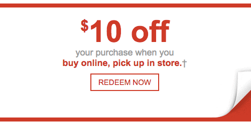 Staples: Possible $10 Off Online Purchase w/ In-Store Pick Up Coupon (Check Your Inbox)