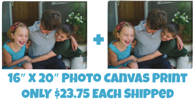 Simple Canvas Prints: 16x20 Photo Canvas ONLY $23.75 Each Shipped (100% Satisfaction Guarantee)