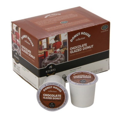 Donut House Collection Chocolate Glazed Donut, Keurig K-Cups, 72 Count