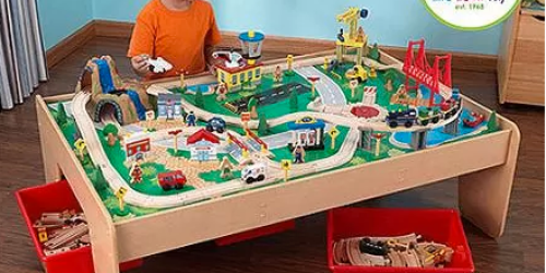 KidKraft Train Table with 3 Bins AND 120-Piece Train Set Only $79 Shipped (Regularly $174.99) + More