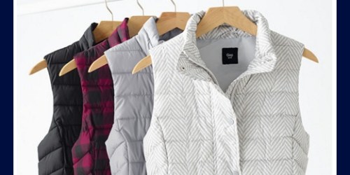 Gap Factory Adult Vests Only $15.99 (Regularly $59.99)