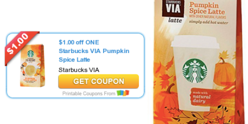 *NEW* $1/1 Starbucks VIA Pumpkin Spice Latte Coupon = Only $1.07 Each at Target