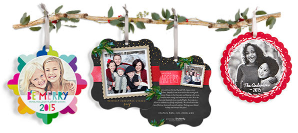 Shutterfly: 10 FREE Ornament Cards