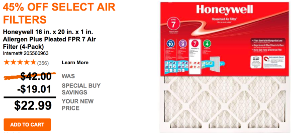 Honeywell air filters