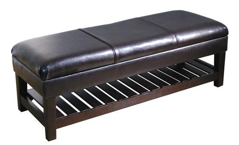 Kiki Storage Shelf Bench in brown