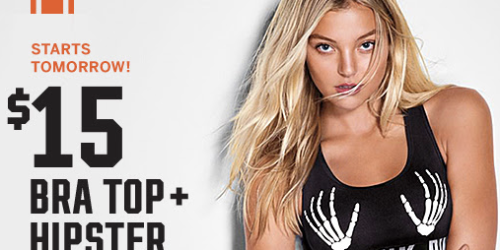 Victoria’s Secret: $15 Halloween Bra Top AND Hipster Panty (In-Store Only Starting Tomorrow)