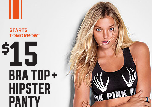 Victoria's Secret: $15 Halloween Bra Top AND Hipster Panty (In-Store Only  Starting Tomorrow)