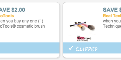 High Value $2/1 EcoTools Cosmetic Brush Coupon & $3/1 Real Techniques Brush Coupon + Walmart Deals