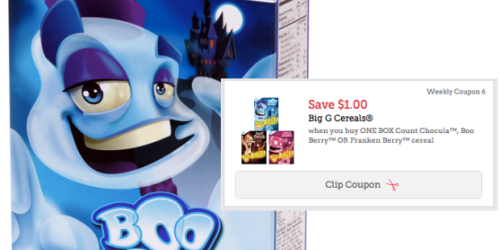 High Value $1/1 General Mills Count Chocula, Boo Berry or Franken Berry Cereal Coupon + More