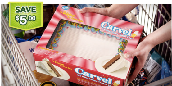 High Value $5/1 ANY Carvel Ice Cream Cake 32oz or Larger Coupon + More