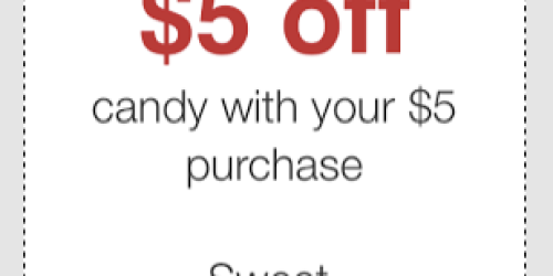 Staples: *HOT* $5 Off a $5+ Candy Purchase Coupon (Text Offer) = Almost FREE Candy