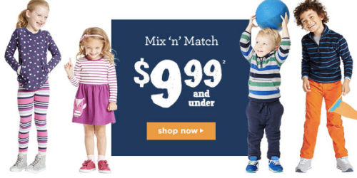 Gymboree: $9.99 & Under Mix N’ Match Sale, $14.99 and Under Fall Styles + More