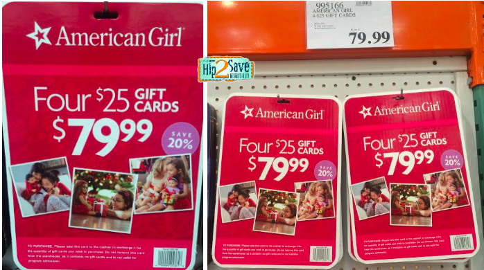 where do they sell american girl gift cards