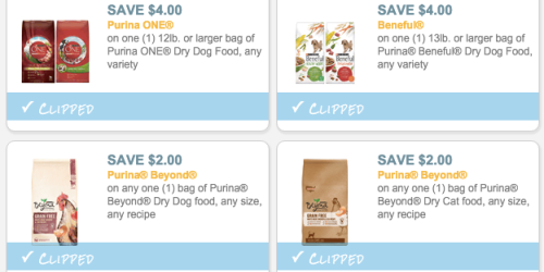 7 New Purina Pet Food Coupons