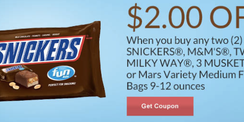 Rite Aid: $2/2 Mars Candy Store Coupon (1st 10,000 Only) = ONLY $1 Per Bag This Week