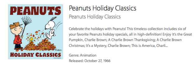 peanuts itunes download