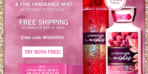 Bath & Body Works: 7 Hand Soaps, Body Lotion, Fragrance Mist & Hand Gel ONLY $25.75 Shipped