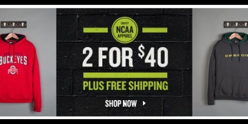 Finish Line: Select NCAA Apparel $17.40 Each Shipped (Regularly $40) – Hoodies, Sweatshirts AND More