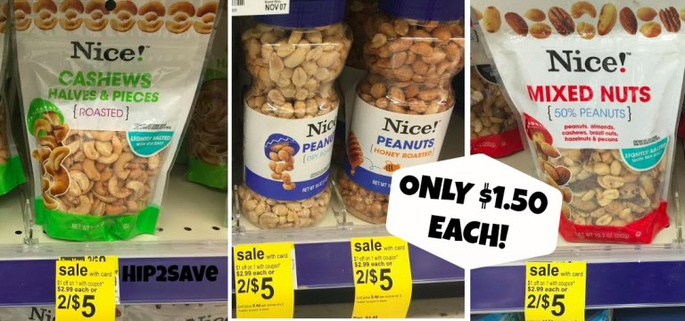 Walgreens: Full-Size Nice! Crackers &amp; Cookies Packages Only $1 Each + Peanuts &amp; More Only $1.50