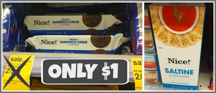 Walgreens: Full-Size Nice! Crackers &amp; Cookies Packages Only $1 Each + Peanuts &amp; More Only $1.50