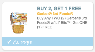 Gerber 3rd Foods Lil Bits coupon