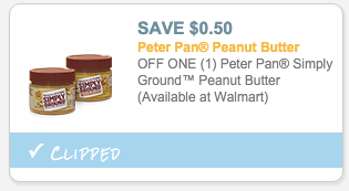 Peter Pan Simply Ground Peanut Butter coupon
