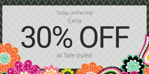 VeraBradley.com: 30% Off Sale Styles Today Only + Free Shipping = Ditty Bag Just $13.72 Shipped (Reg. $28)