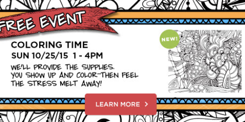 Michaels: Free Coloring Event, Build a Pet Spider Kid’s Event AND 40% Off Coupon