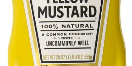 Amazon: Heinz Yellow Mustard 20 oz Bottles ONLY 56¢ Each (Ships with $25 Order)