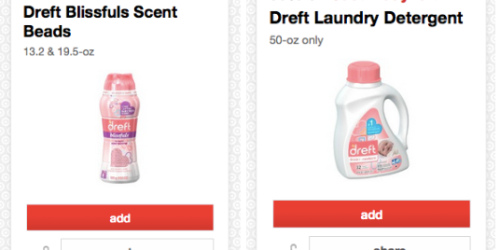 Target Cartwheel: 50% Off Dreft Laundry Products = Blissfuls Beads Only $1.49 + More