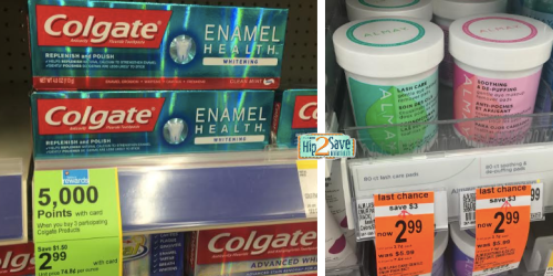 Walgreens: Colgate Toothpaste 57¢ Each & Almay Make-up Remover Pads Only 99¢