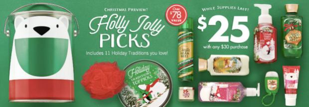 Bath &amp; Body Works: Holiday Traditions Bucket